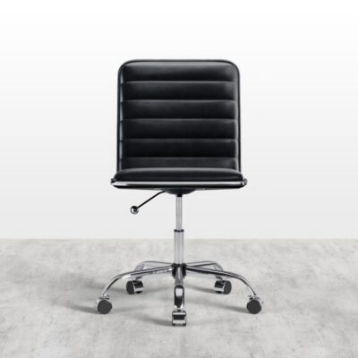 dinamo-office-chair-black-seat-chrome-base-front-product